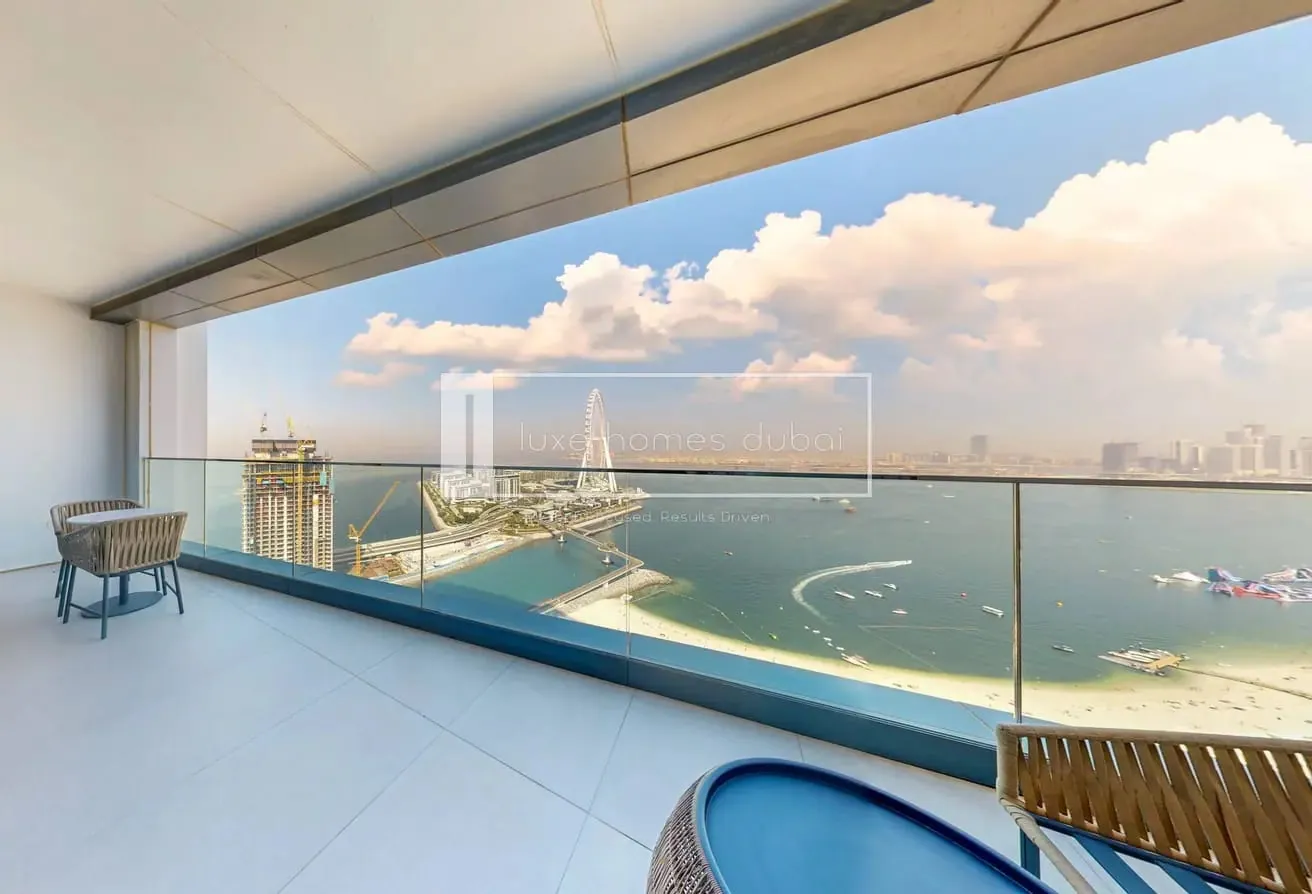Sea and Ain Dubai View | Furnished | Premium Unit