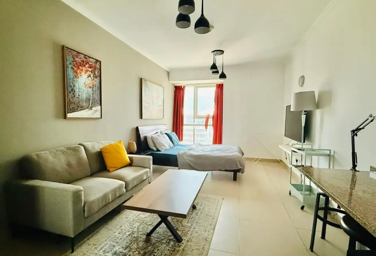 Fully furnished studio|With Balcony| Ready to move