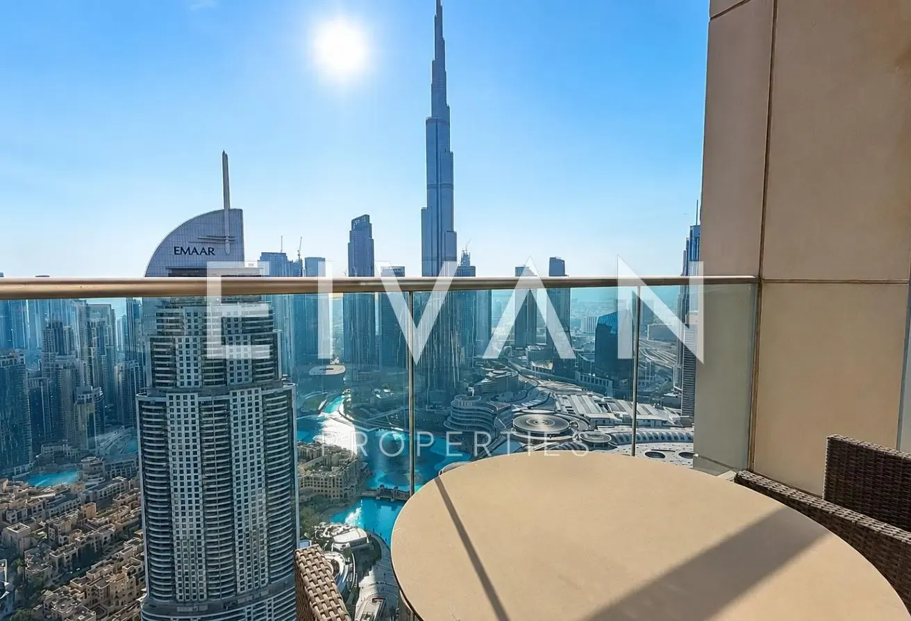 Vacant | Burj Khalifa & Fountain Views | + Maid's