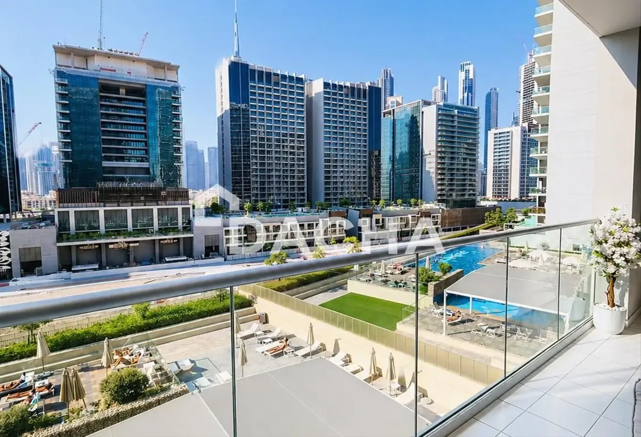 2BR | Large Balcony | Pool View | FURNISHED
