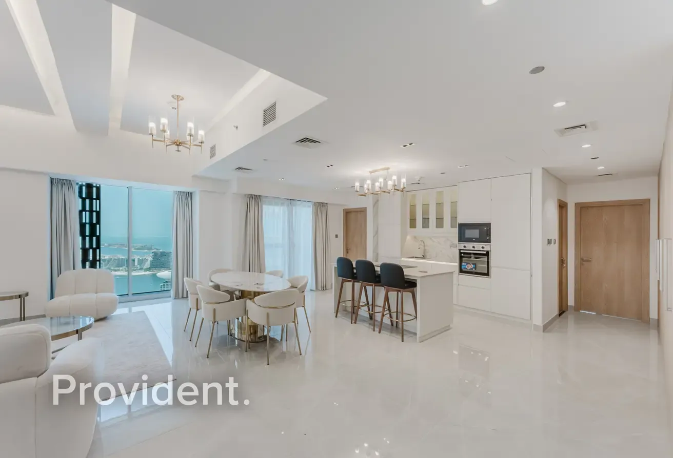 Luxury 3BR Duplex+Maid | Full Sea and Marina View