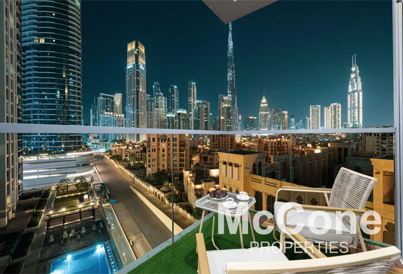 Upgraded | Full Burj View | Vacant on Transfer