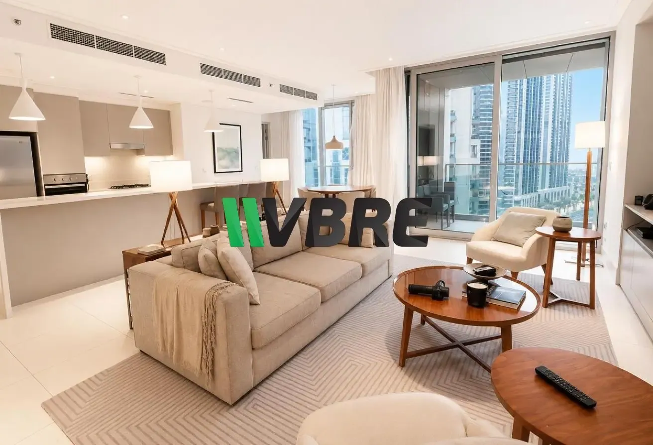 RARE 2BR + Study Room | Burj Views| SPECIAL OFFER