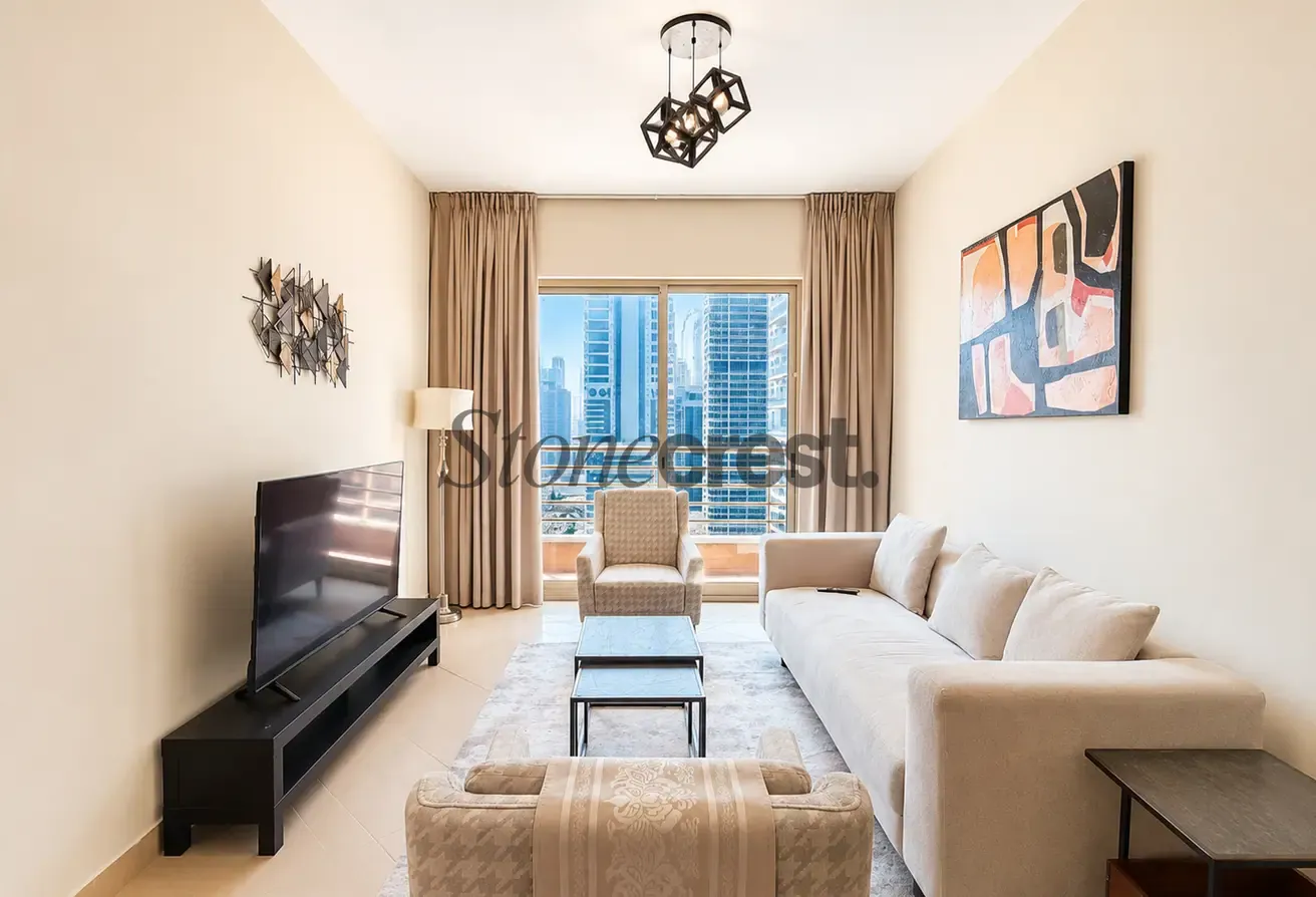 Fully Furnished | 4 Cheques | Lake View | Balcony
