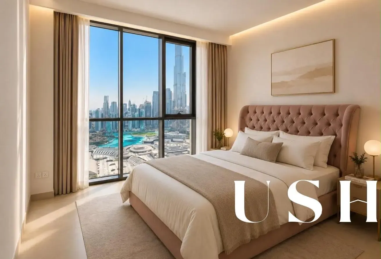 3BR+Maid | Burj Khalifa & Fountain View | Sea View