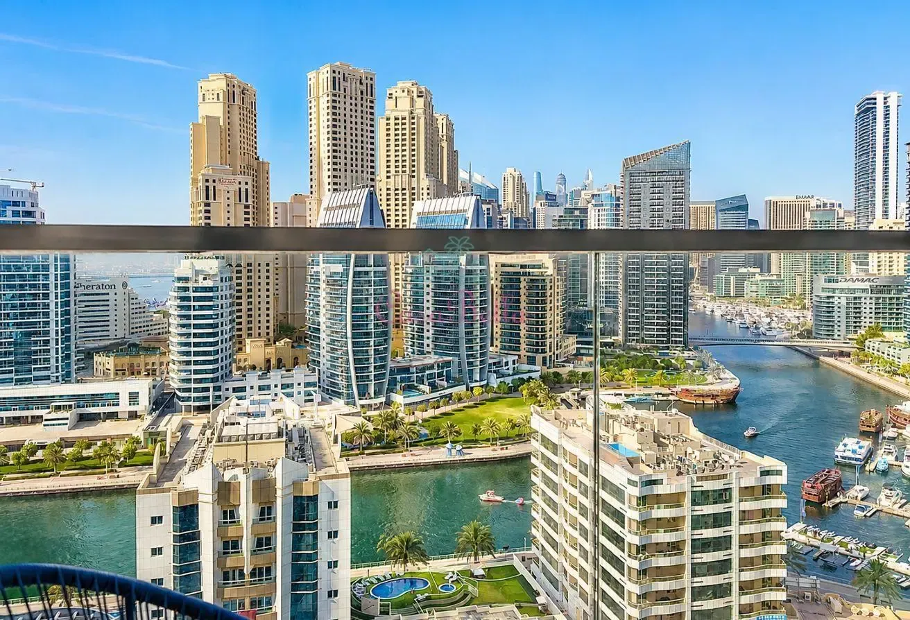 Furnished 1BR | Stunning Marina View | Vacant