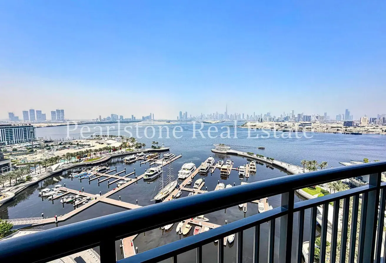 Vacant 2BR | Creek and Burj View | Best Layout