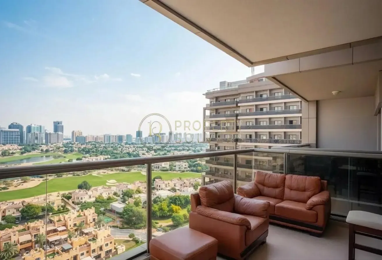 Golf View | Huge 1BR Layout | Fully Furnished