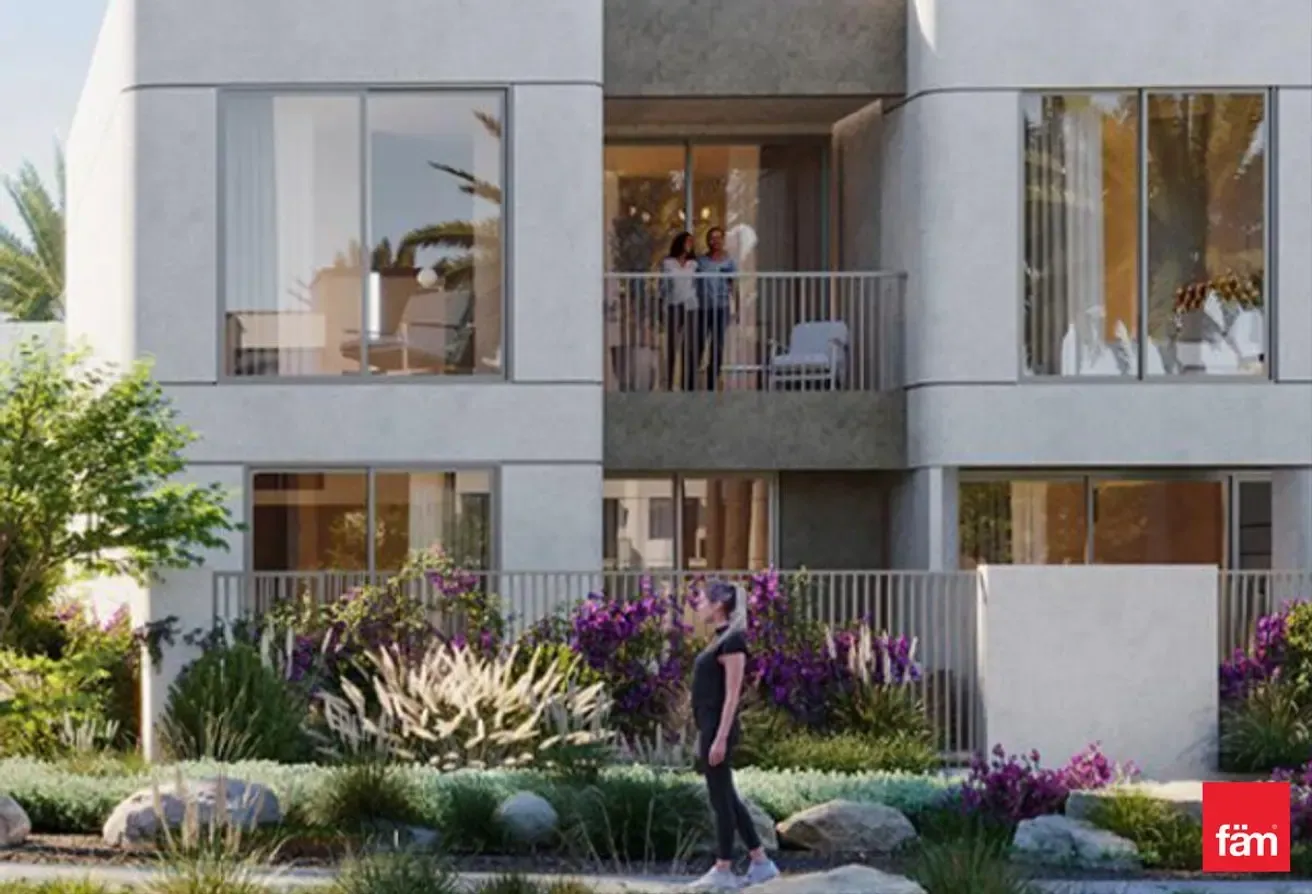 Elegant Living Green Surroundings Modern Serene