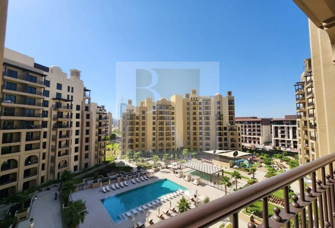 Burj and Pool View | High Floor | Vacant | 1 BR