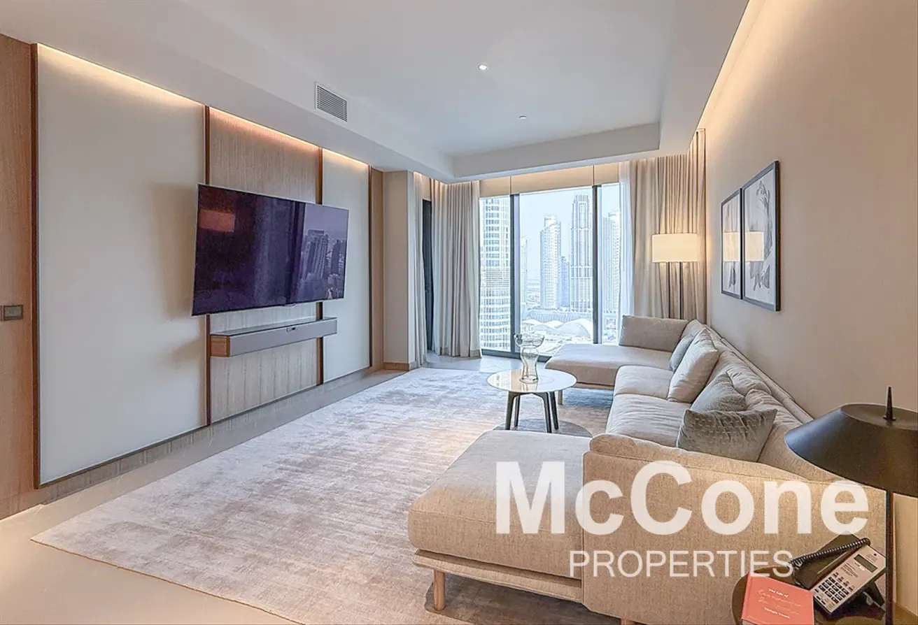 Furnished | Fountain and Burj View | Hight Floor