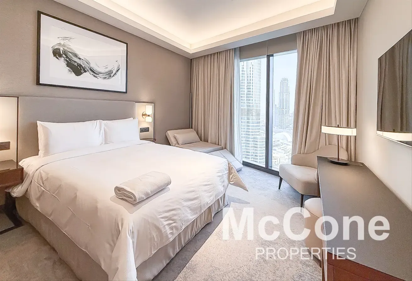 Furnished | Fountain and Burj View | Hight Floor
