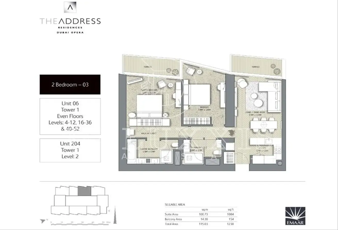 Vacant | High Floor | With Balcony | Fully Furnished