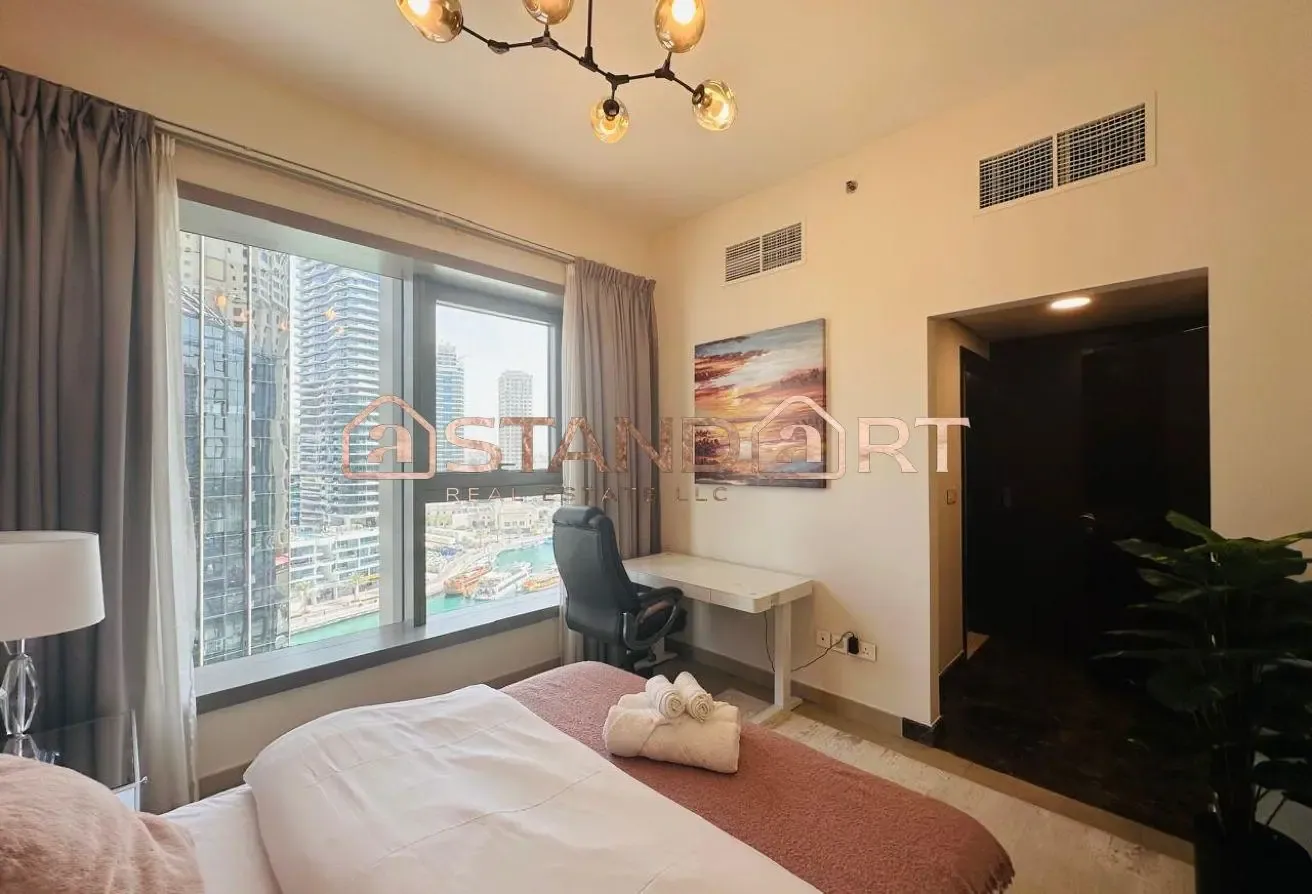 Full Dubai Marina View | Spacious | Full Furnished