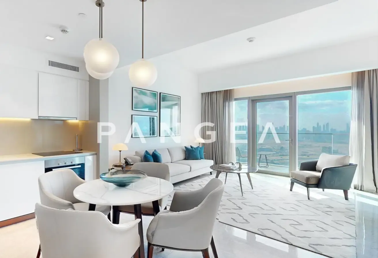 Panoramic Sea and Burj Khalifa View | Fully Furnished