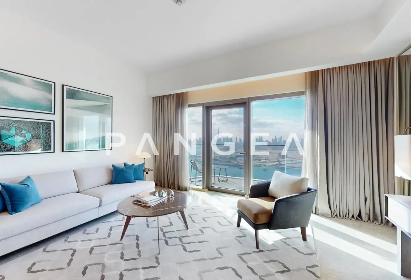 Panoramic Sea and Burj Khalifa View | Fully Furnished