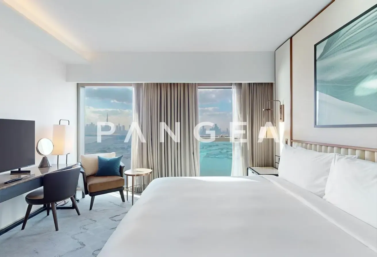 Panoramic Sea and Burj Khalifa View | Fully Furnished