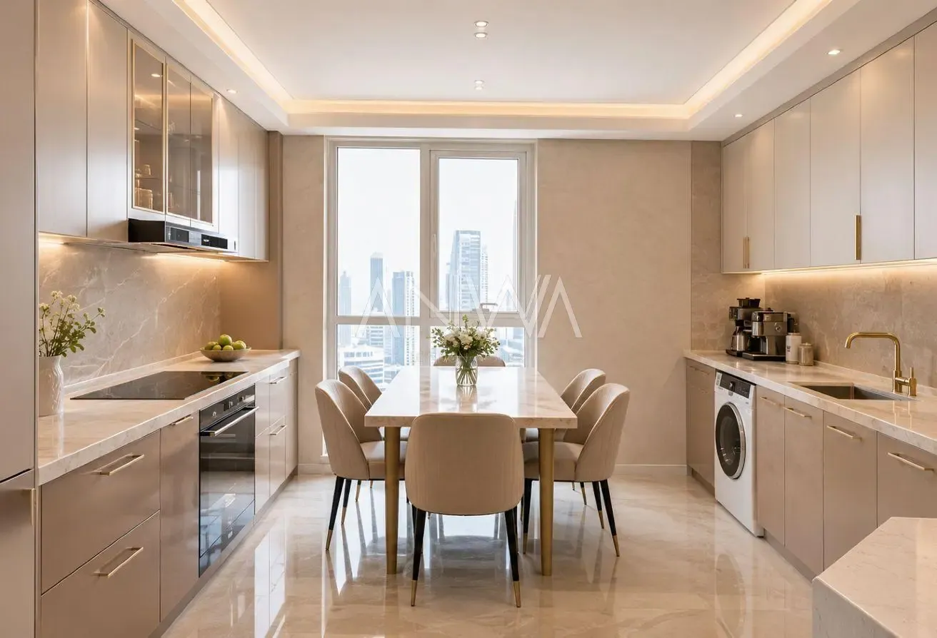 Full Furnished 3BR+Maid | Burj Khalifa Views