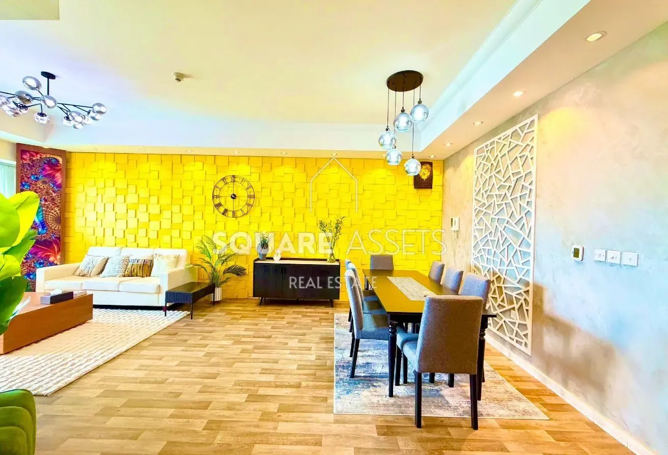 Furnished  3BR | Maids + Study | Canal - Burj View