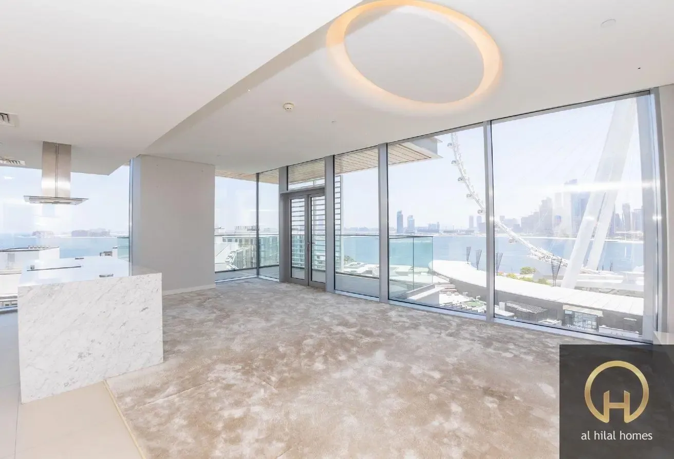 Elegant 3BR+Maid | Panoramic Sea & Ain Dubai View