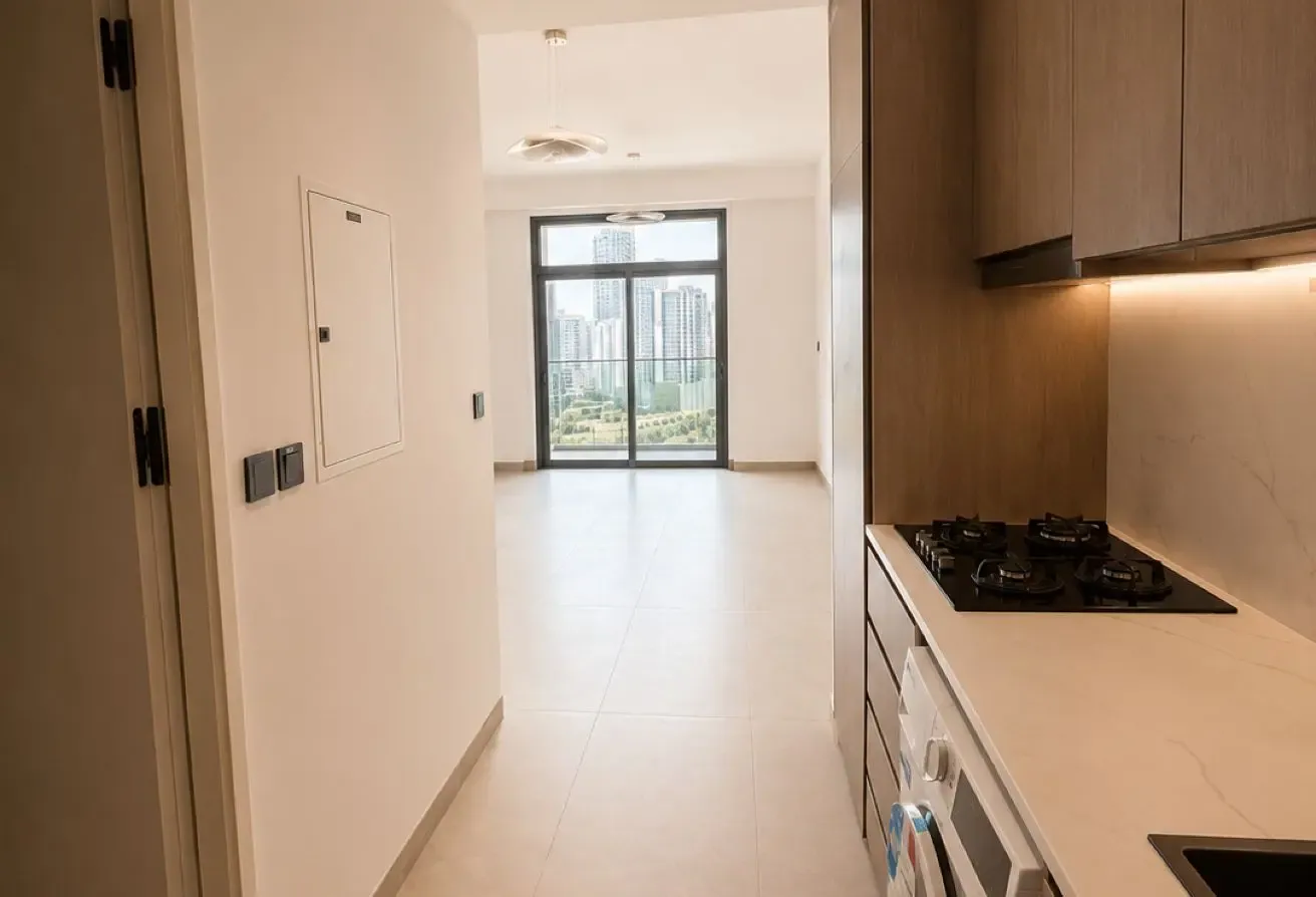 Studio Apartment | AB Cavalier JVC | Balcony With