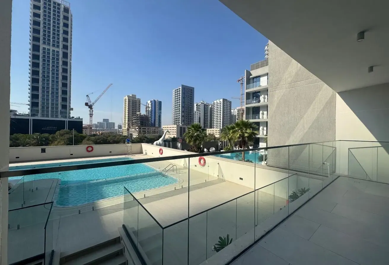Pool view from both rooms | Brand New Unit in JVC