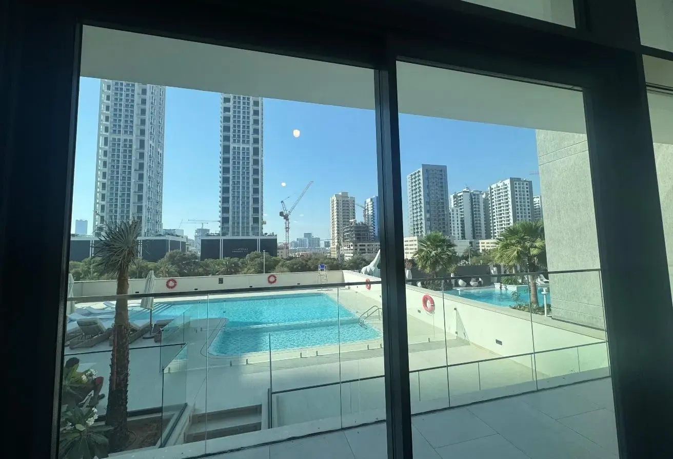Pool view from both rooms | Brand New Unit in JVC