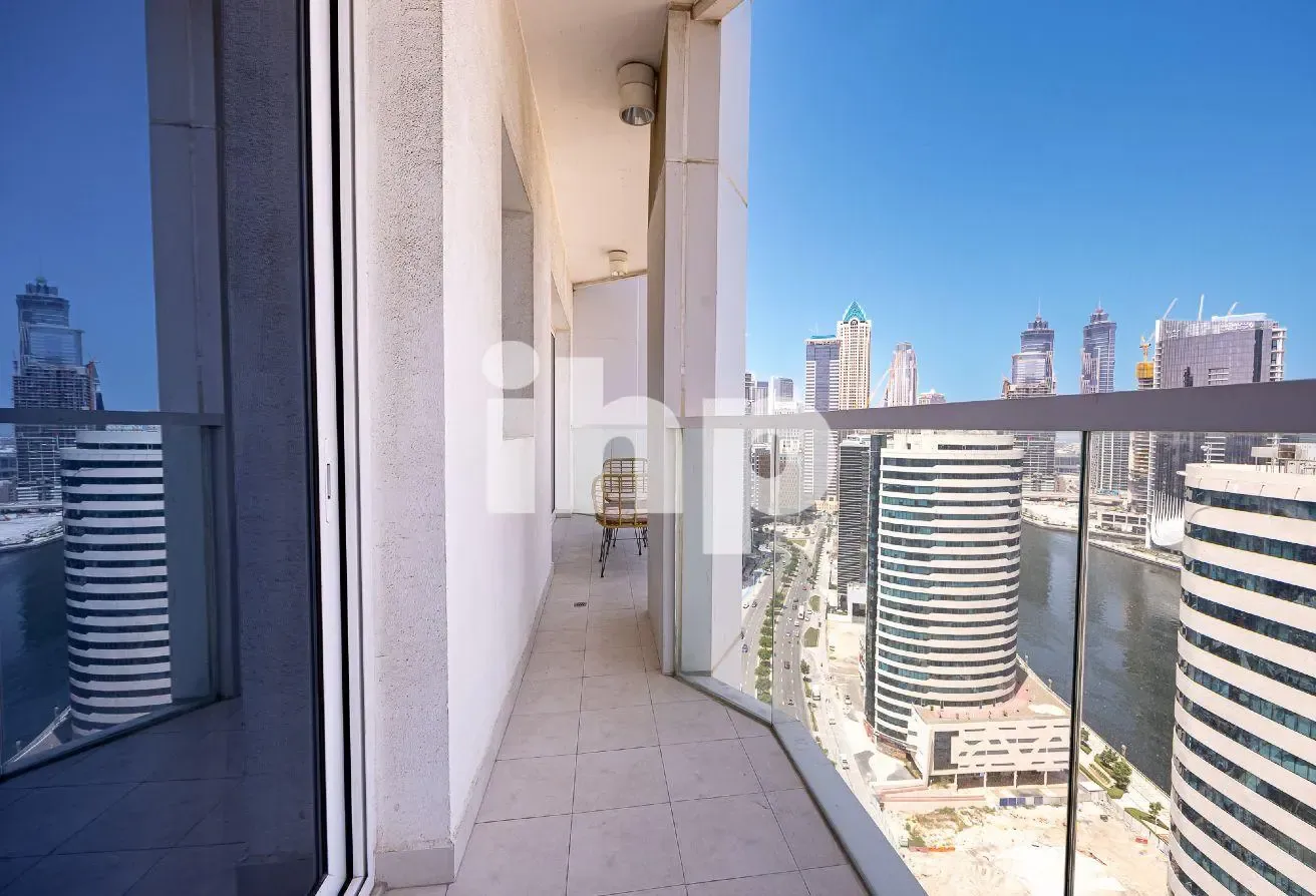 High Floor | Canal & Burj view | Semi furnished