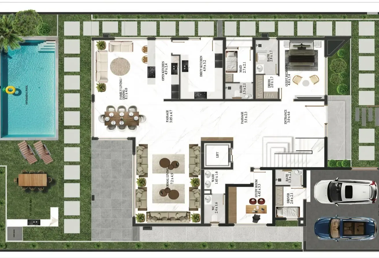 Luxury | Standalone | BUA 7181 Sqft | Roof Lounge