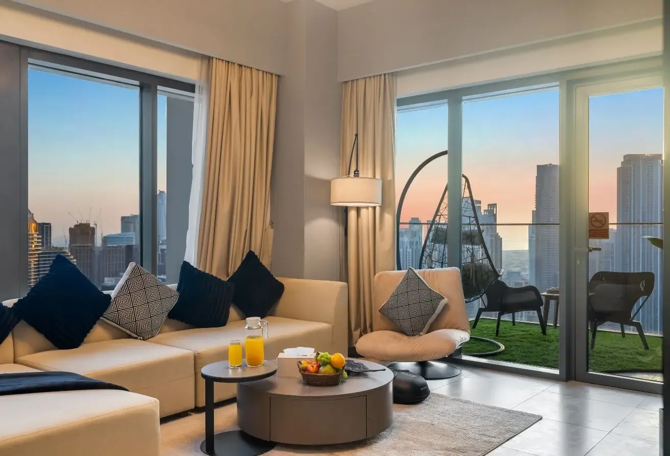 Luxury Furnished 3BR  Burj Khalifa Views