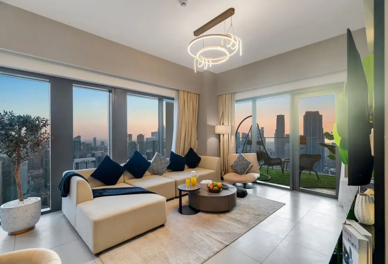 Luxury Furnished 3BR  Burj Khalifa Views