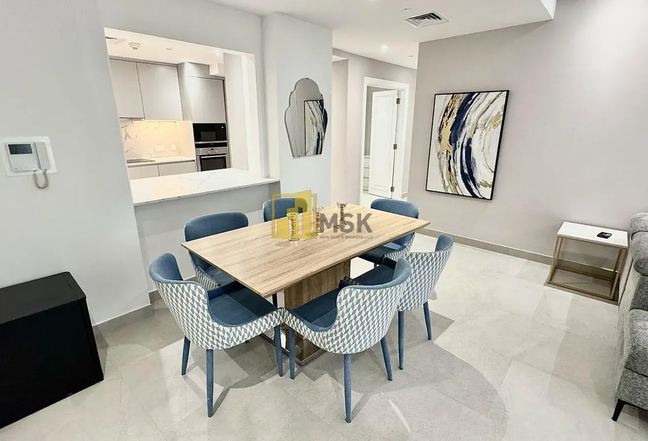 Fully Upgraded 2BR + Study | Burj Khalifa View