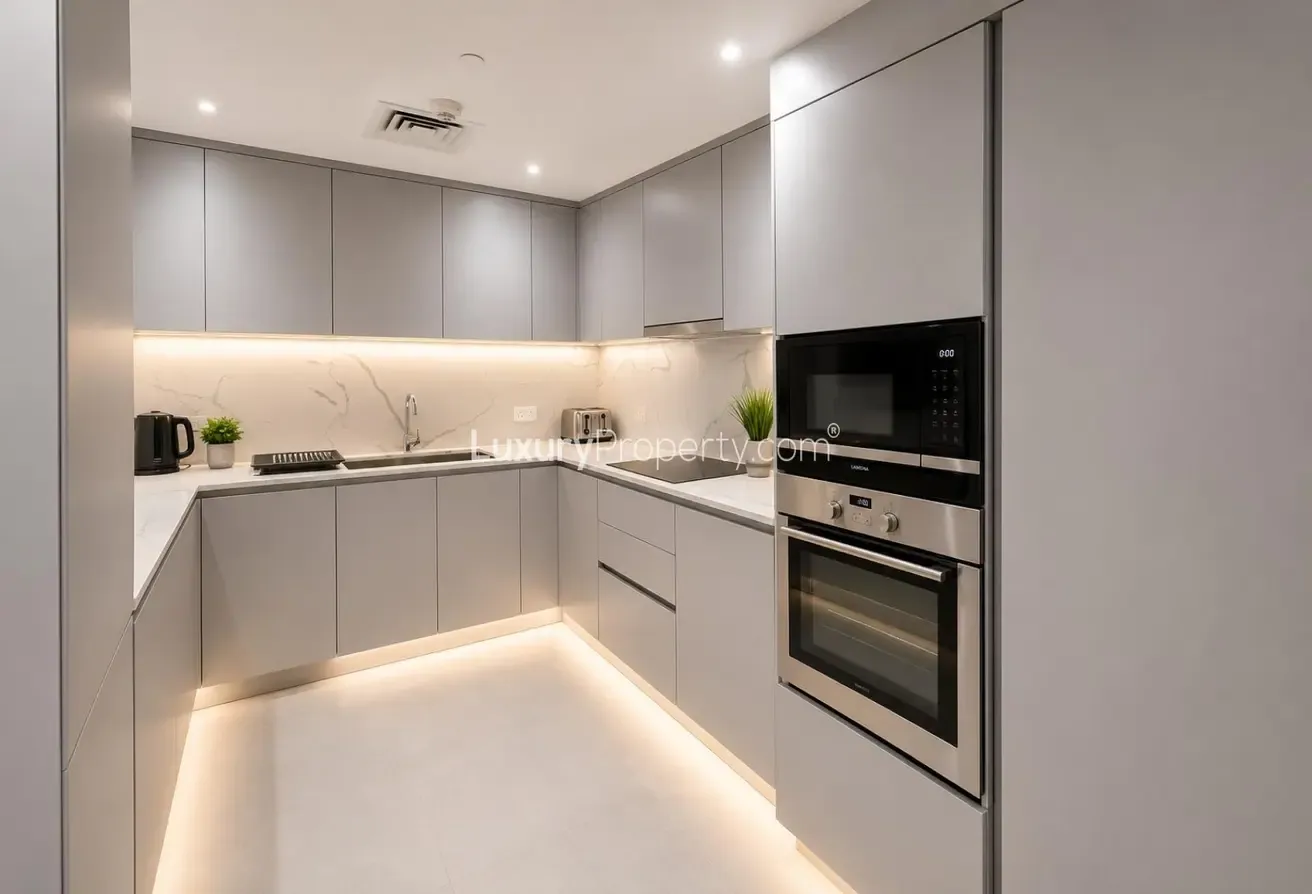 Burj View 2 Bed + Study | Furnished