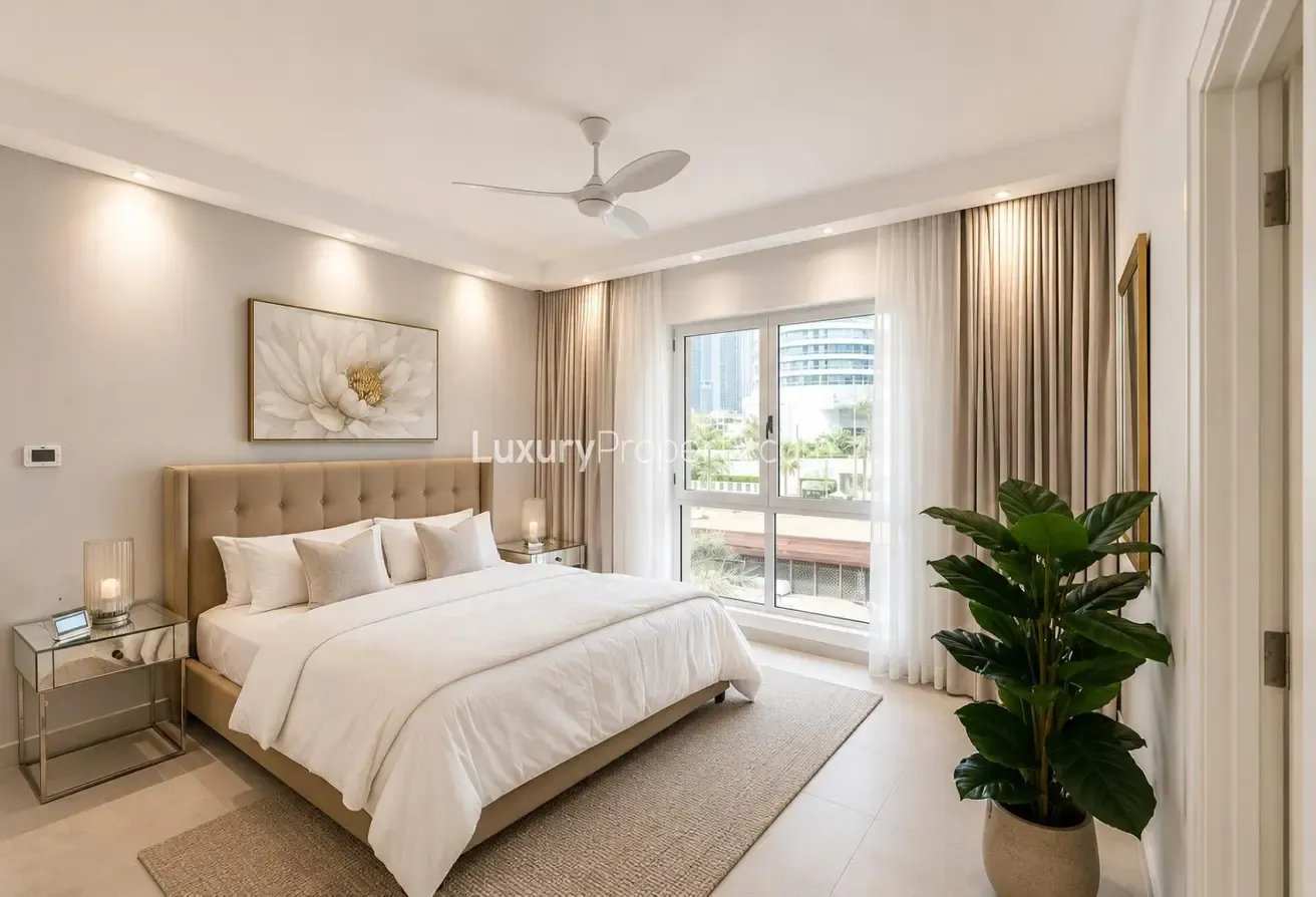 Burj View 2 Bed + Study | Furnished