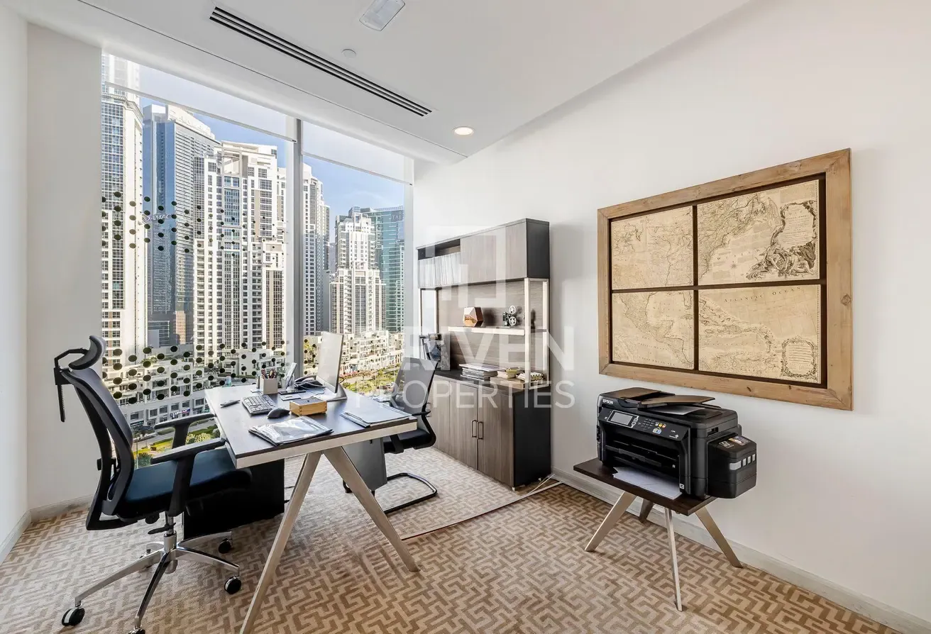 VOT | Burj View | Fitted Office with Bathroom