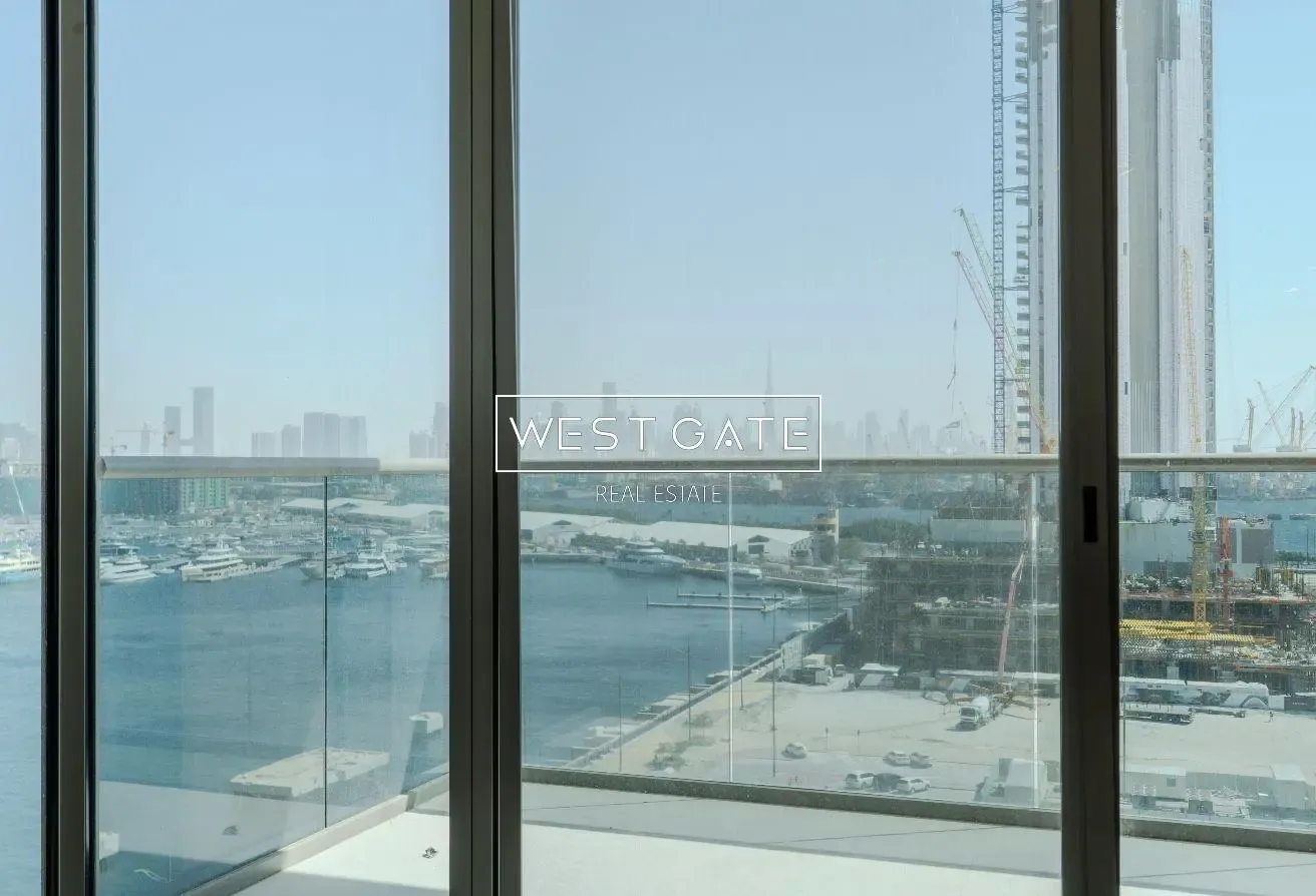 High-Floor 1BR | Burj Khalifa & Sea Views