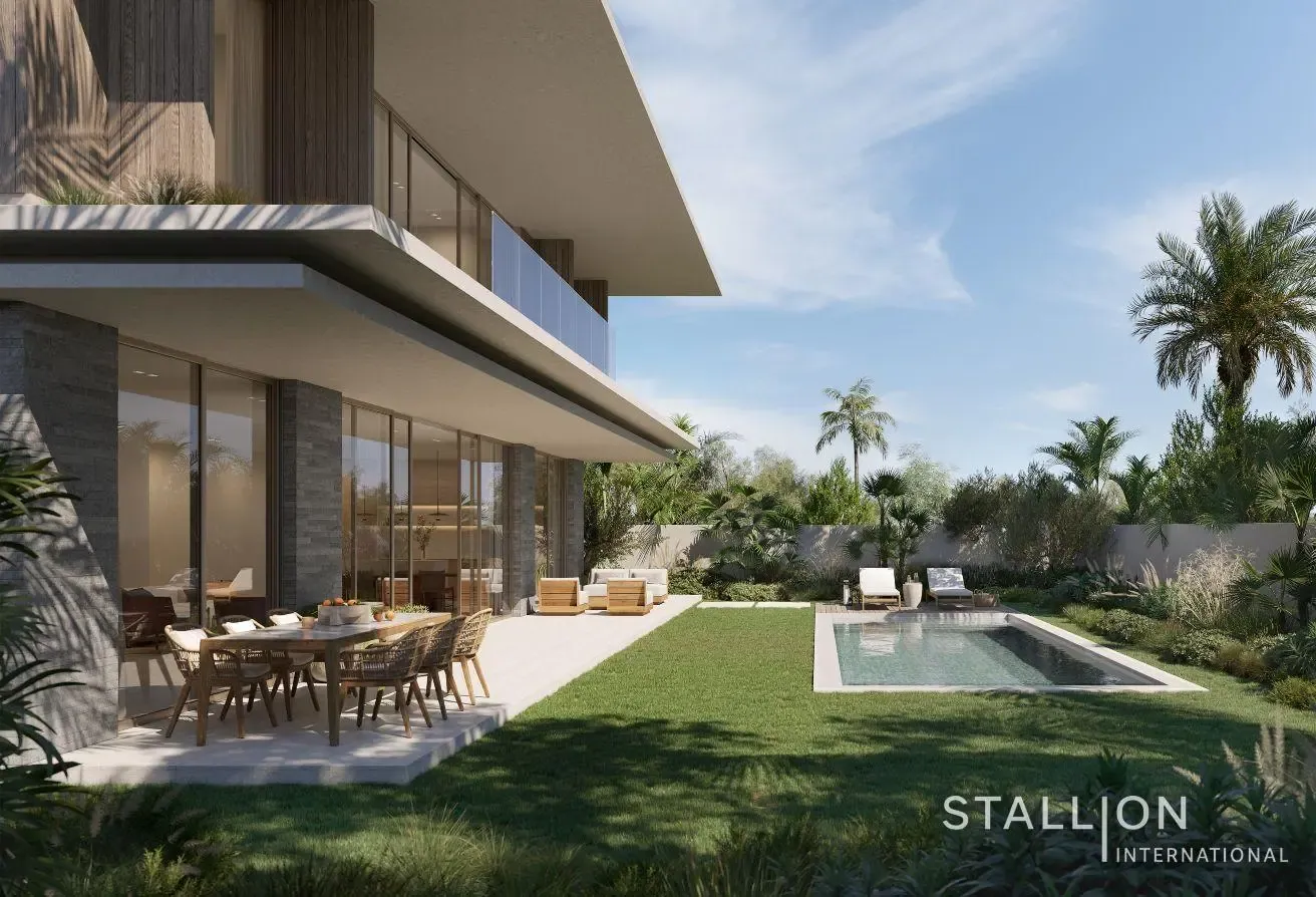Tranquil Oasis Aesthetic | Sunken Courtyard & Pool