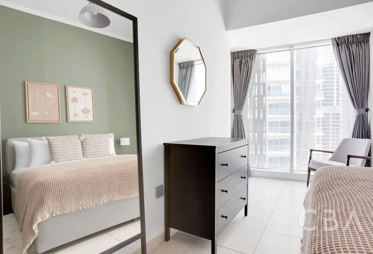 Full Marina View | Furnished | 2BR High Floor