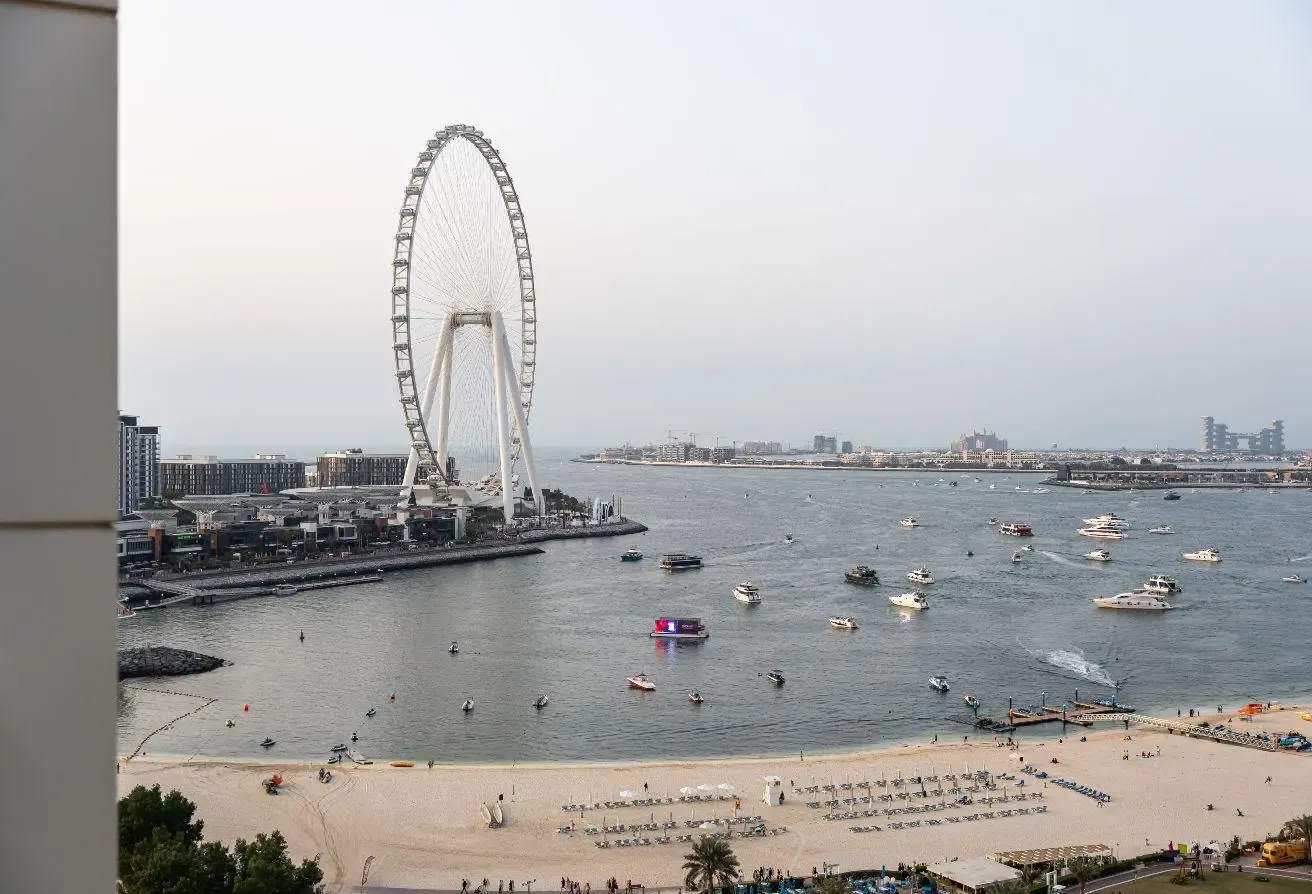 Luxury 4BR in JBR, Sea View & Private Beach Access
