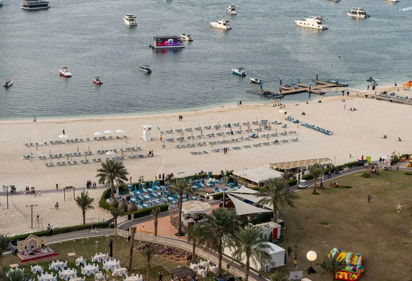 Luxury 4BR in JBR, Sea View & Private Beach Access