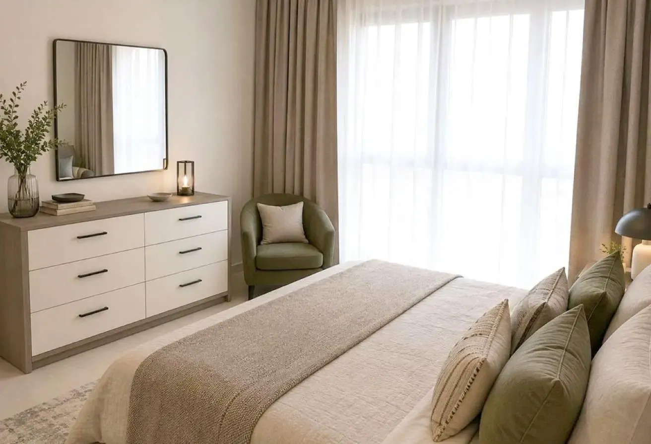 Fully Furnished 1 bed - Dubai South - 12 Cheques