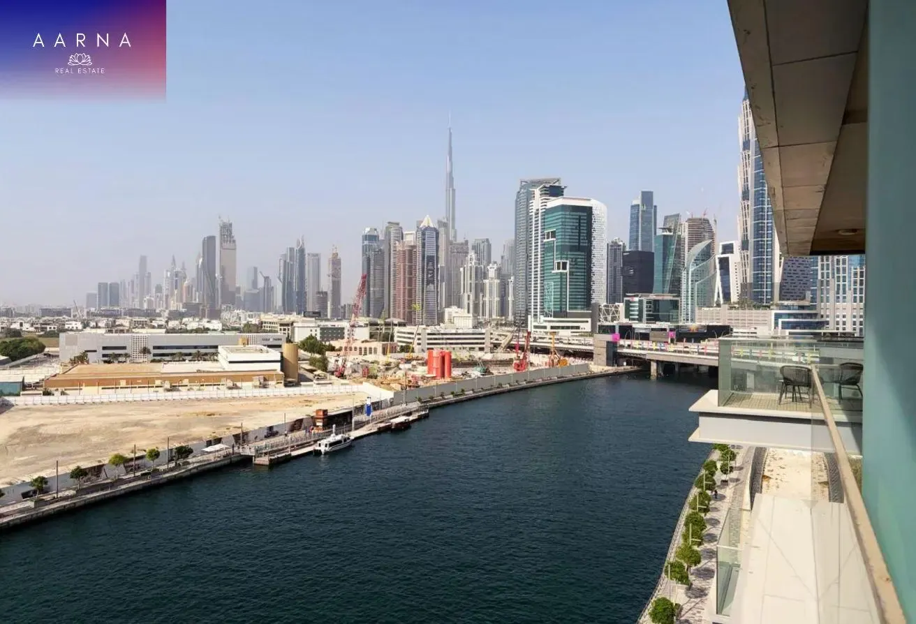 Spacious 2BR+Maid | Canal & Burj Khalifa View