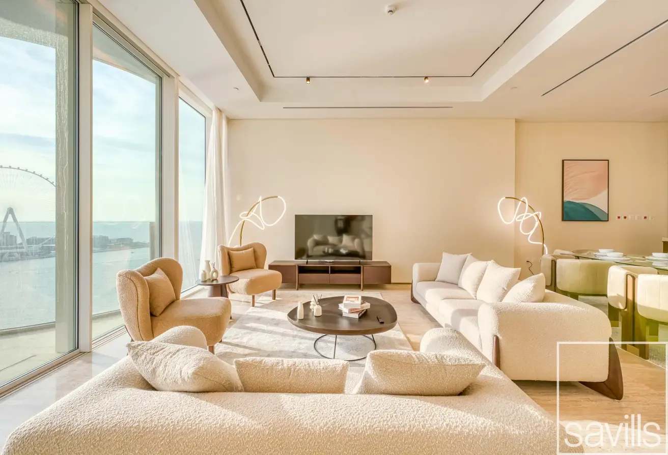 Sea and Dubai Eye Views | Furnished | Private Pool
