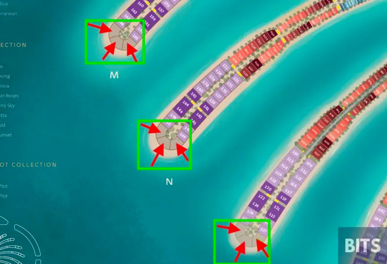 3 Plots on TIP | Luxury Waterfront with Sea Views
