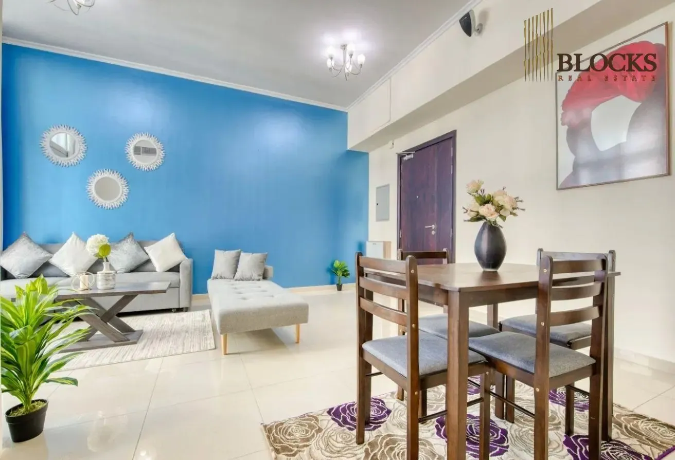 Fully Furnished 1BR+Balcony | Partial Marina View