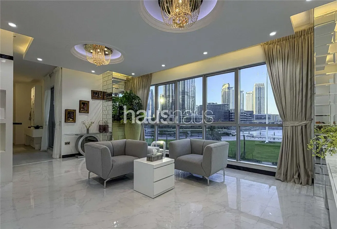 Burj and Fountain View | Maid's Room | Furnished