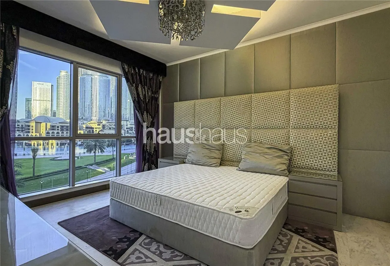 Burj and Fountain View | Maid's Room | Furnished