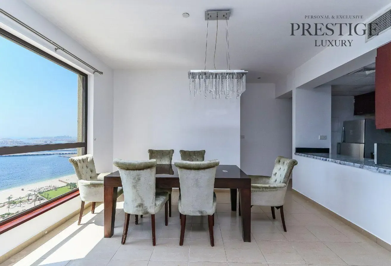 Semi Furnished | High Floor | Sea+Dubai Eye View