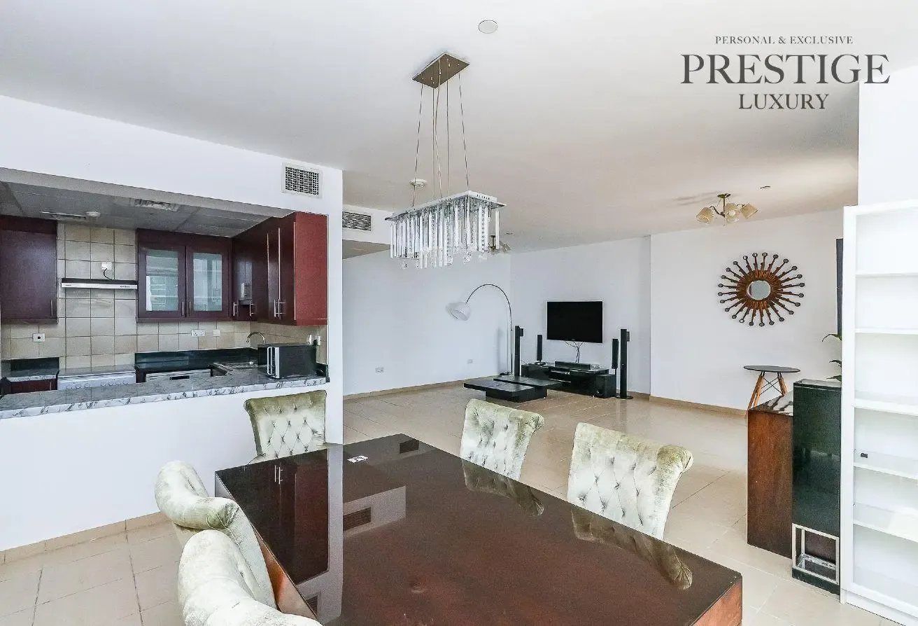 Semi Furnished | High Floor | Sea+Dubai Eye View