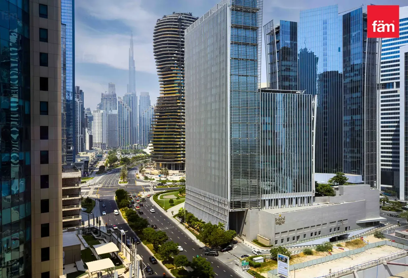 Mid Floor Shell & Core Office With City Skyline Vw